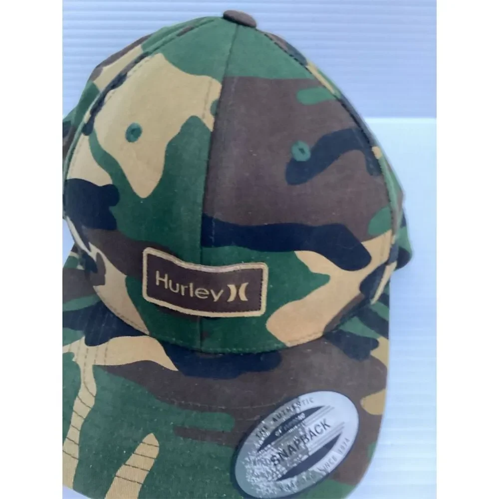 Hurley Unisex Camo Snapback Hat‎ Multicolor Adjustable Casual Cap